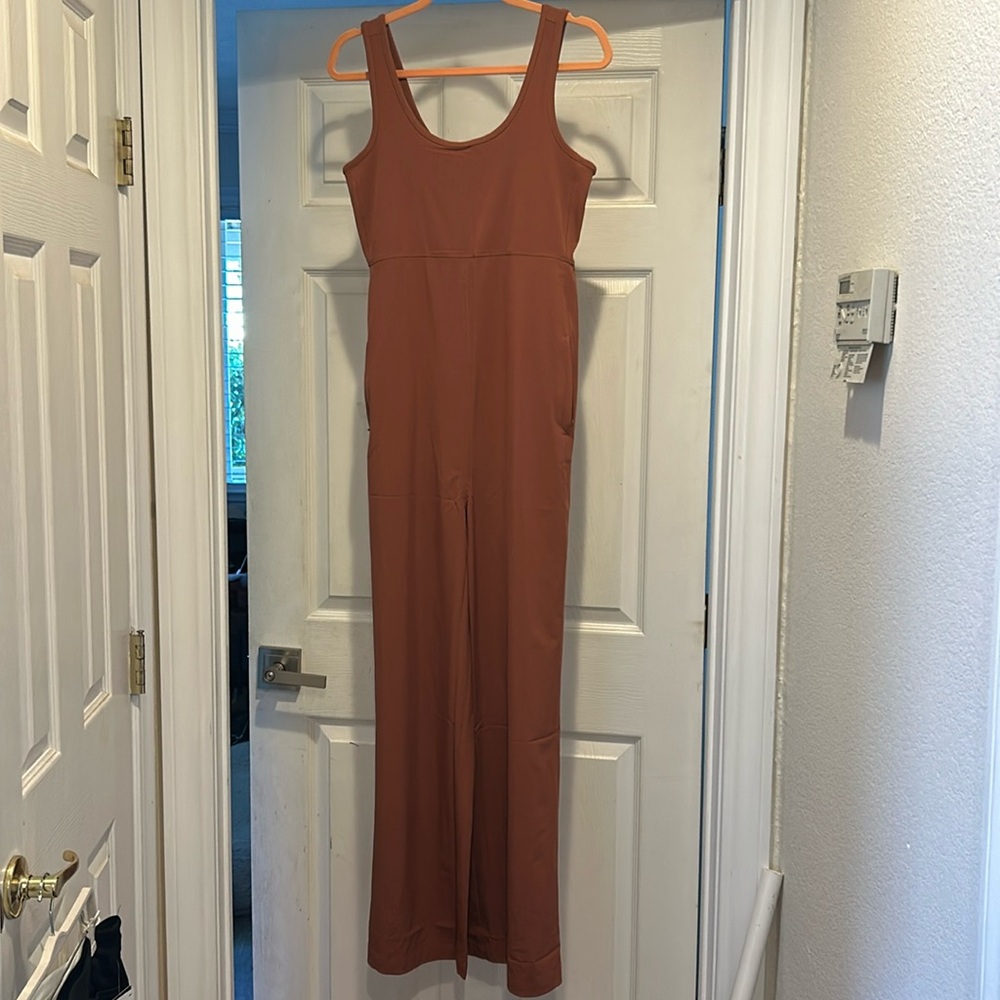 Athleta Rust Brown Tank Jumpsuit